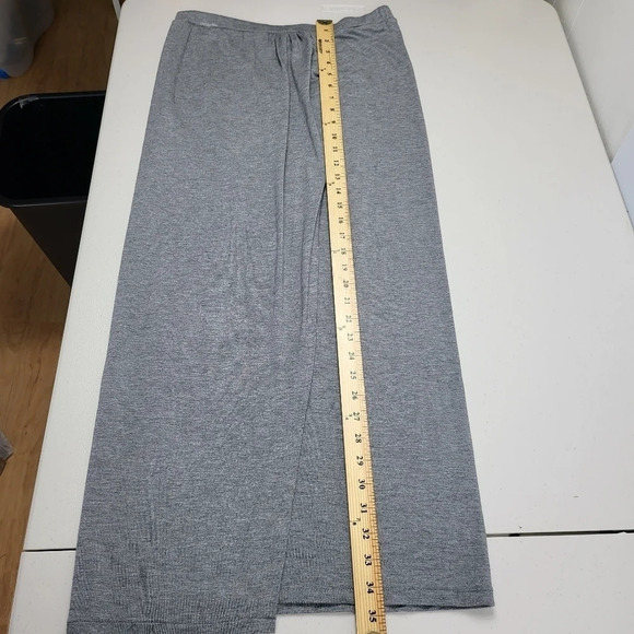 CLUB MONACO Women's Size Medium Gray Faux Wrap Modest Skirt - Picture 8 of 8